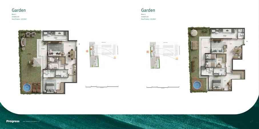 planta RG Residences Recreio