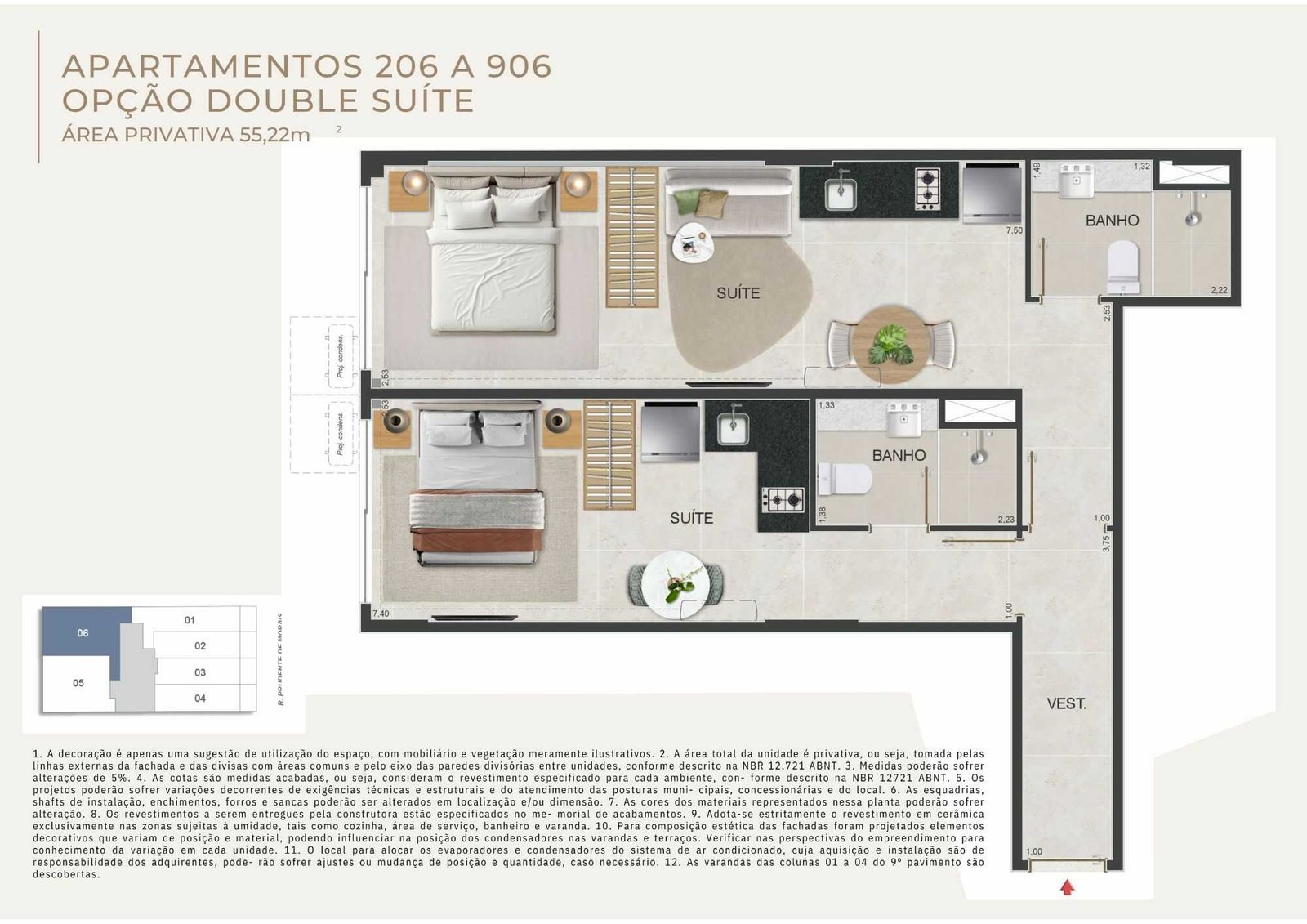 planta orla ipanema residencial