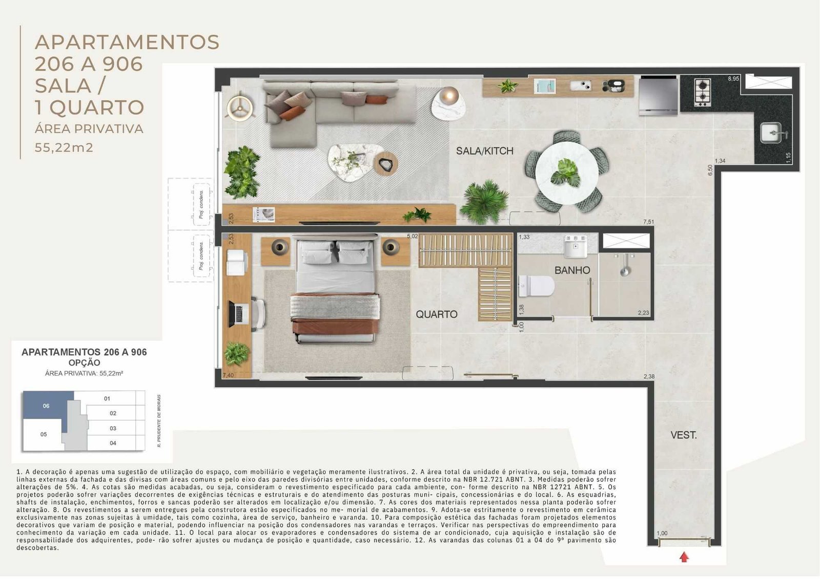 planta orla ipanema residencial