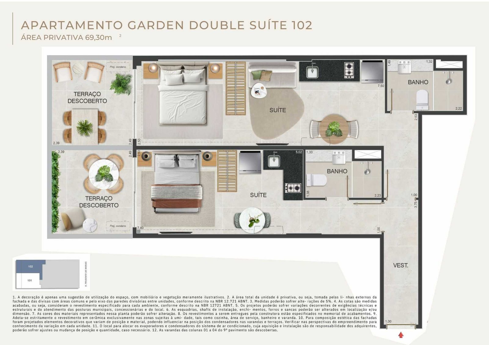 planta orla ipanema residencial