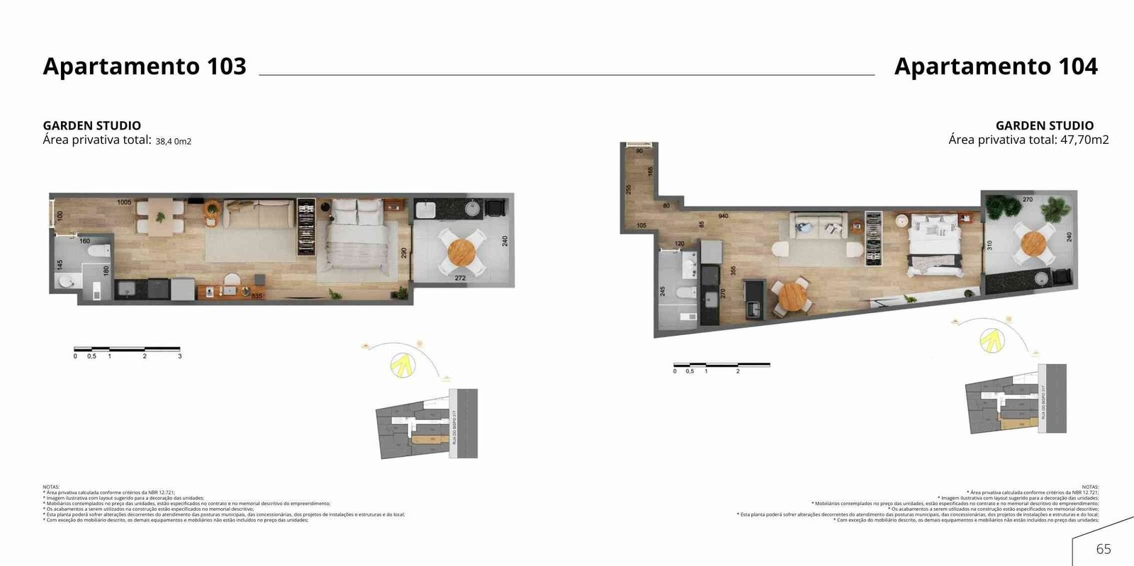 Fases Residencial Tijuca – Planta de 1 quarto decorado – Tijuca RJ
