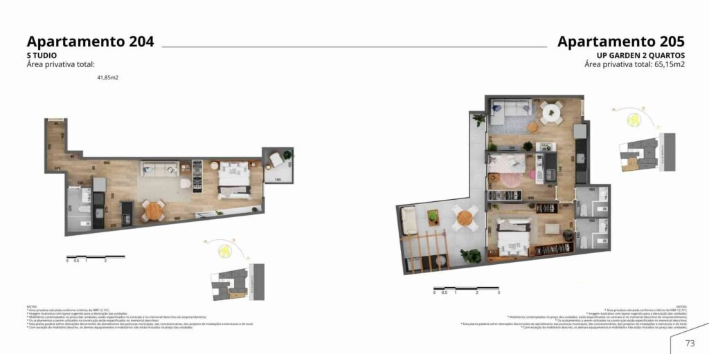 Fases Residencial Tijuca – Planta 2 Quartos