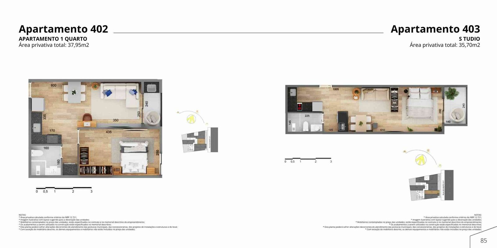 Fases Residencial Tijuca – Planta de 3 quartos ampla – Tijuca RJ
