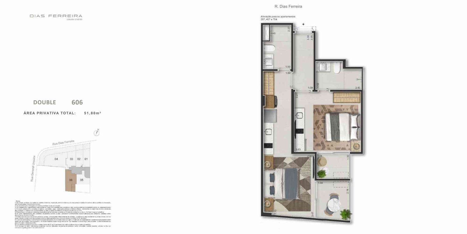 Diferenciais e lazer do Dias Ferreira Leblon Stúdios