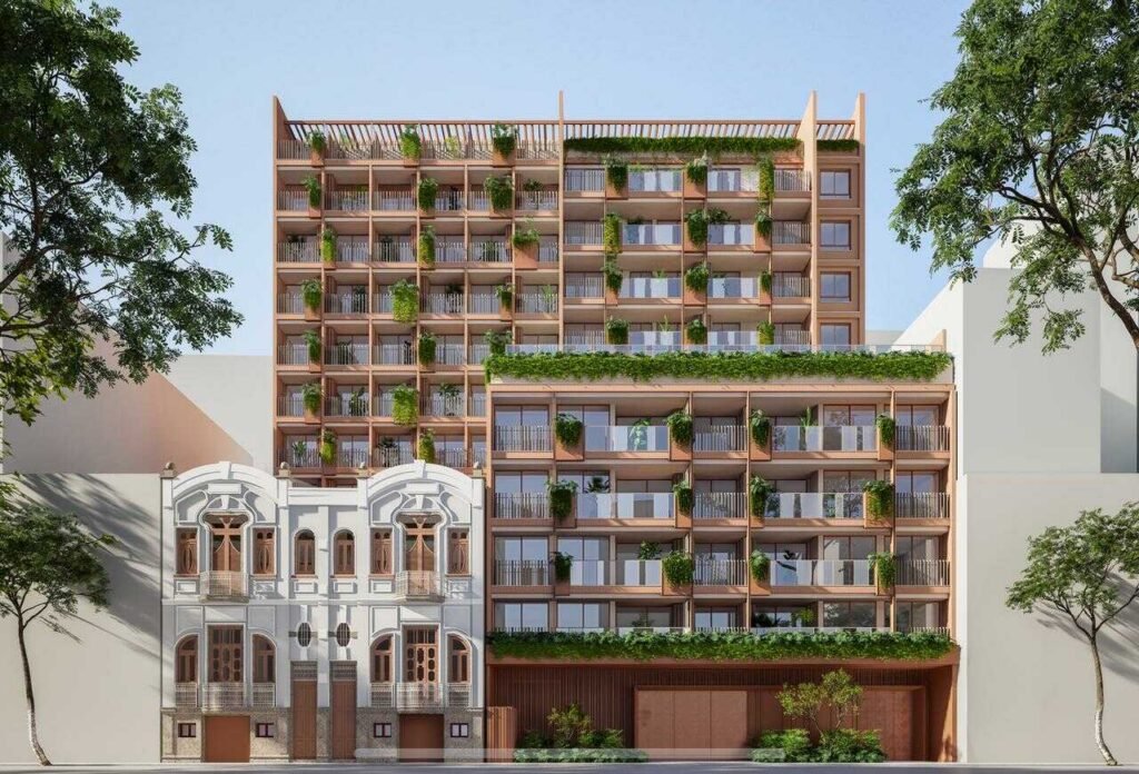 Fachada dramatica do Gago Coutinho