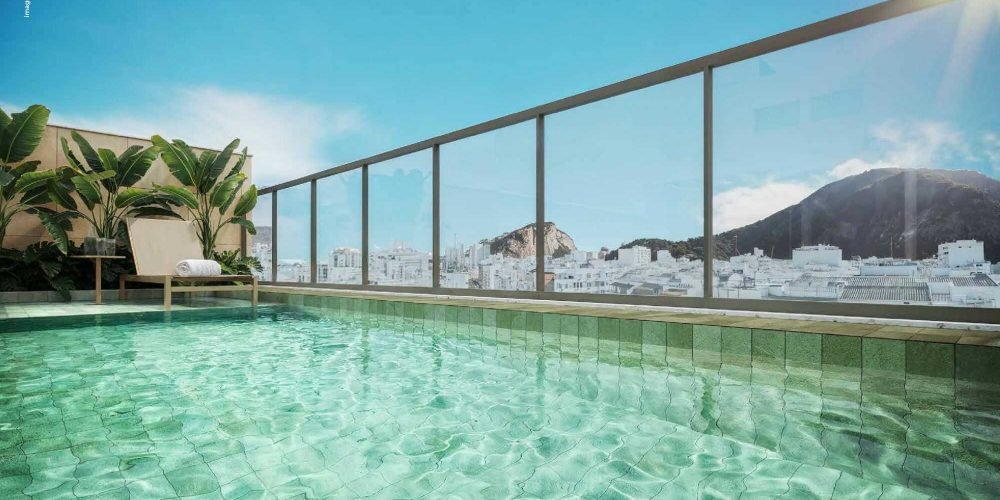 rooftop do lançamento na Nossa senhora de copacabana